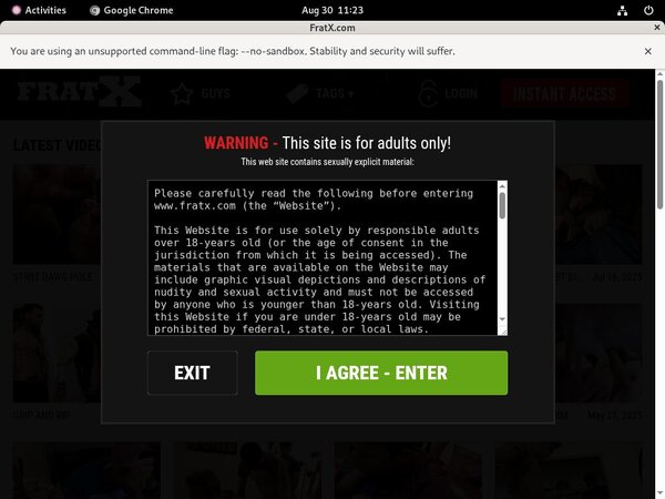 Account On Fraternityx