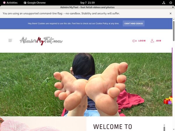 Admire My Feet Free Premium Account