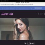 Alexia Cage Working Accounts