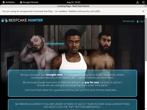 Beef Cake Hunter Get A Password