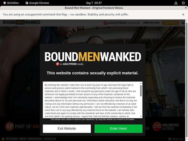 Bound Men Wanked Checkout Page