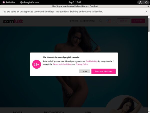 Camlust.com With Prepaid Card