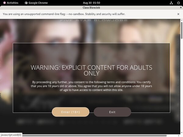 Class Blowjob Trial Option
