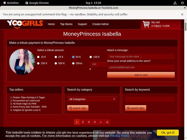 Coupon MoneyprincessIsabell Coupon MoneyprincessIsabell