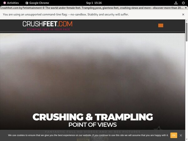 Crushfeet.com 1 Day Trial