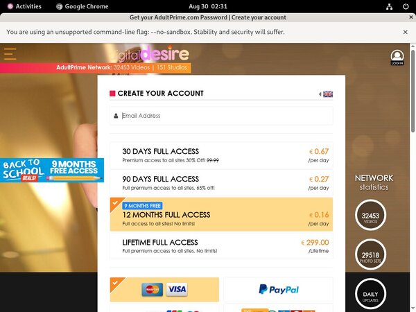 Digitaldesire.com Trial Membership