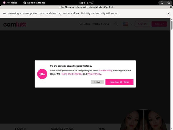 Free Camlust.com Trials