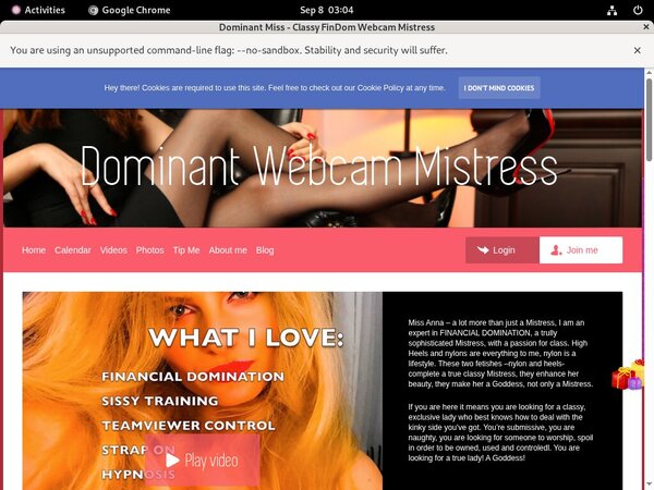 Free Trial DominantMissClassyFinDomWebcamMistress Discount