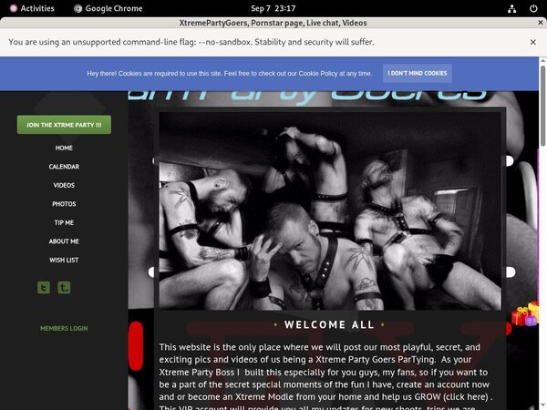 Free XtremePartyGoers Premium Passwords