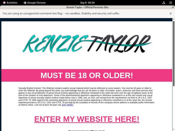 Kenzie Taylor Adult Passwords