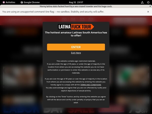 Latinafucktour.com Payment Form