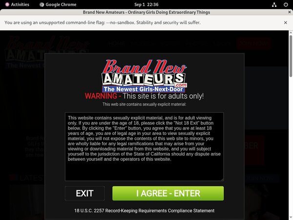 New Brandnewamateurs.com Password