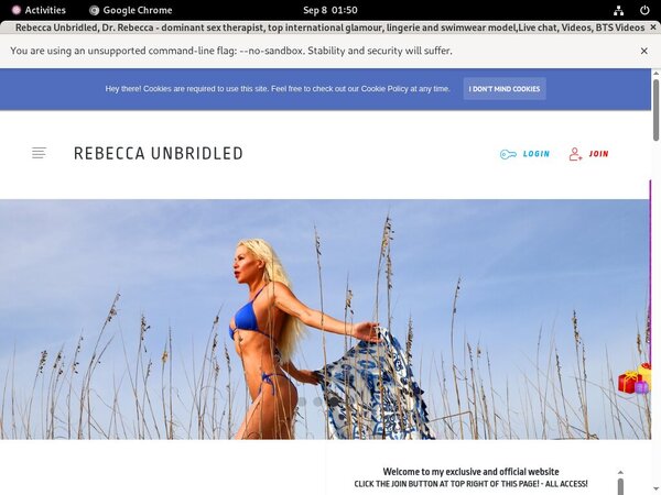 New Rebecca  Unbridled Discount Offer