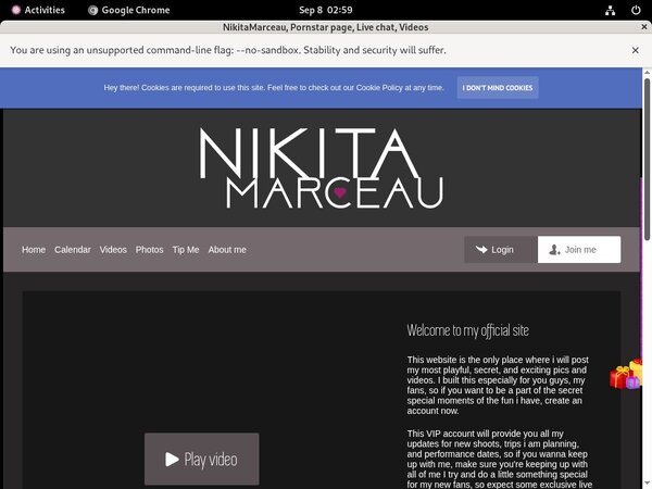 NikitaMarceau Discount Signup