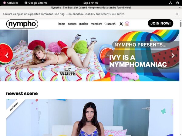 Nympho Free Sign Up