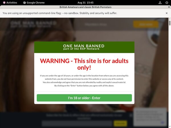 One Man Banned Discount Info