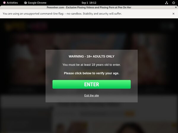 Peeonher.com Username