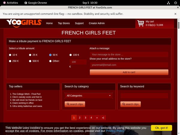 Premium FRENCHGIRLSFEET Accounts