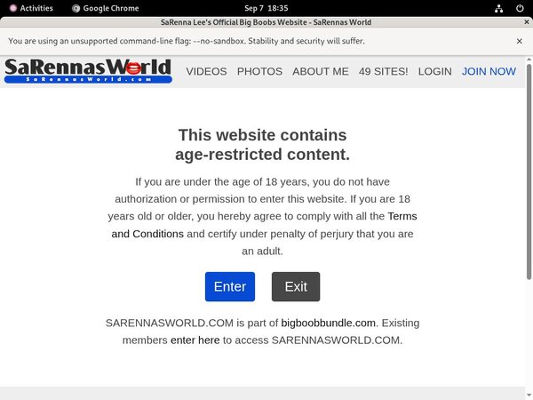 SaRennas World Wachtwoord