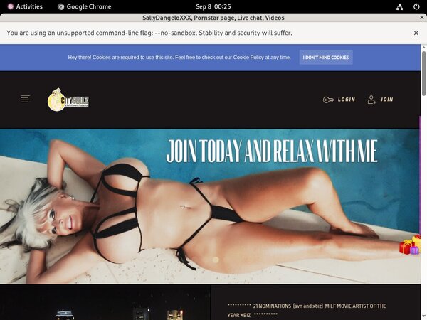 SallyDangeloXXX Mobile Accounts