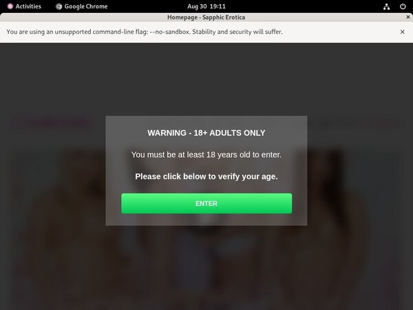 Sapphic Erotica Login Info