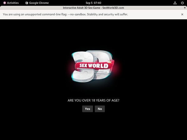 Sex World 3D Member Sign Up