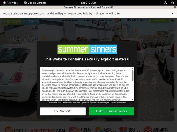 Summersinners.com Free Account And Password