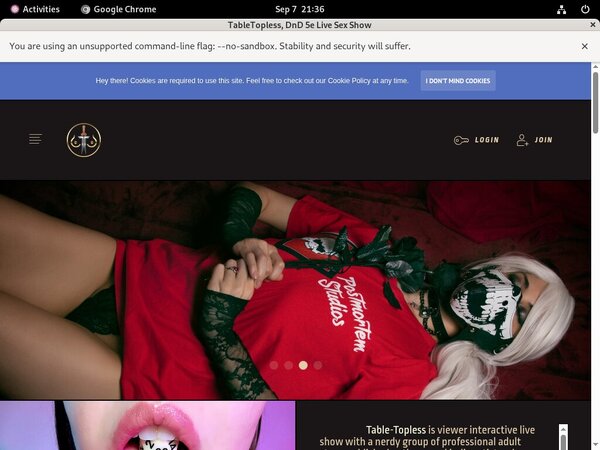Tabletopless.org Porno