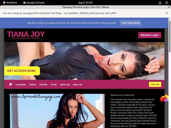 Tianajoy.modelcentro.com Trial Coupon