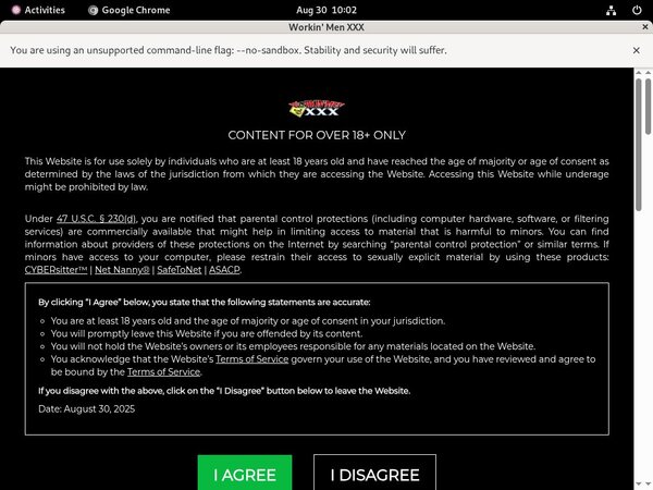 Workin Men XXX Log In