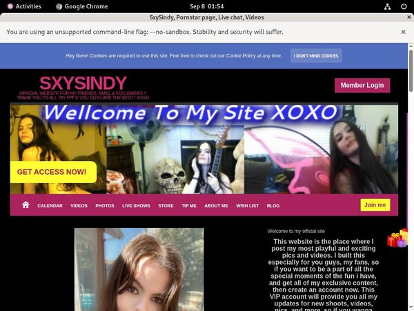 SxySindy No Credit Card